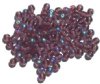 100 6mm Transparent Amethyst AB Round Glass Beads